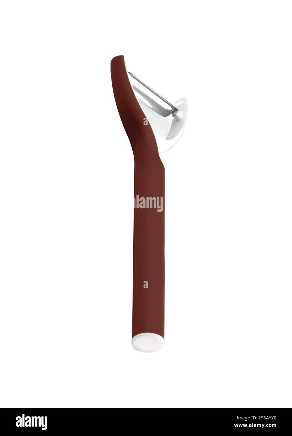 Coltello per verdure su sfondo bianco. Coltello per verdure Foto Stock