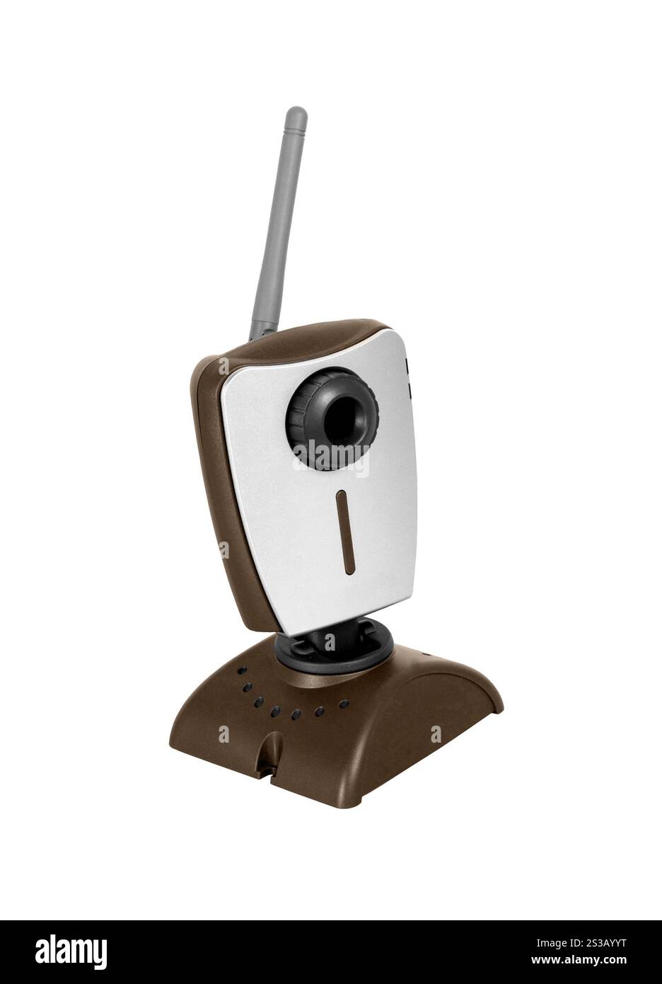 webcam isolata da sfondo bianco. webcam isolata Foto Stock