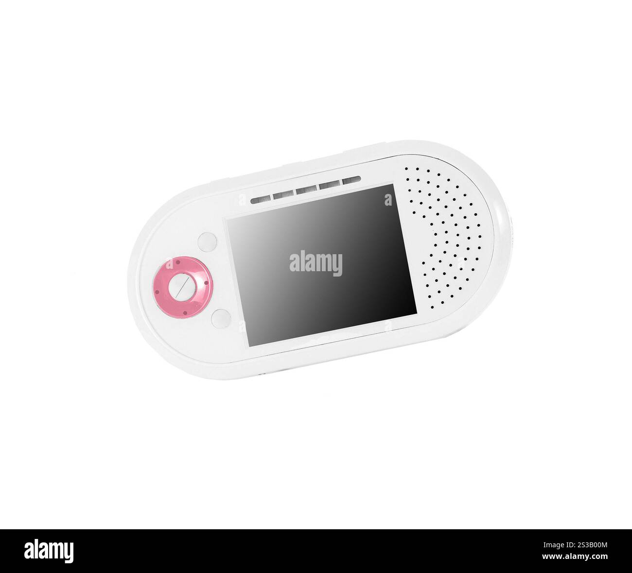 Baby monitor isolato su sfondo bianco. Baby monitor Foto Stock