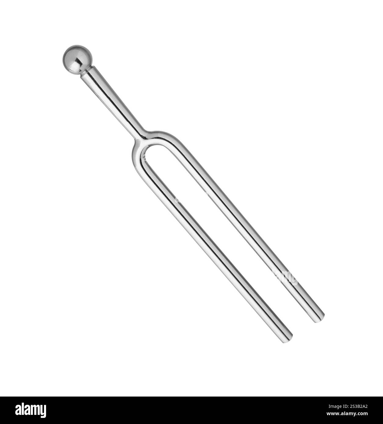 diapason isolato su sfondo bianco. diapason Foto Stock