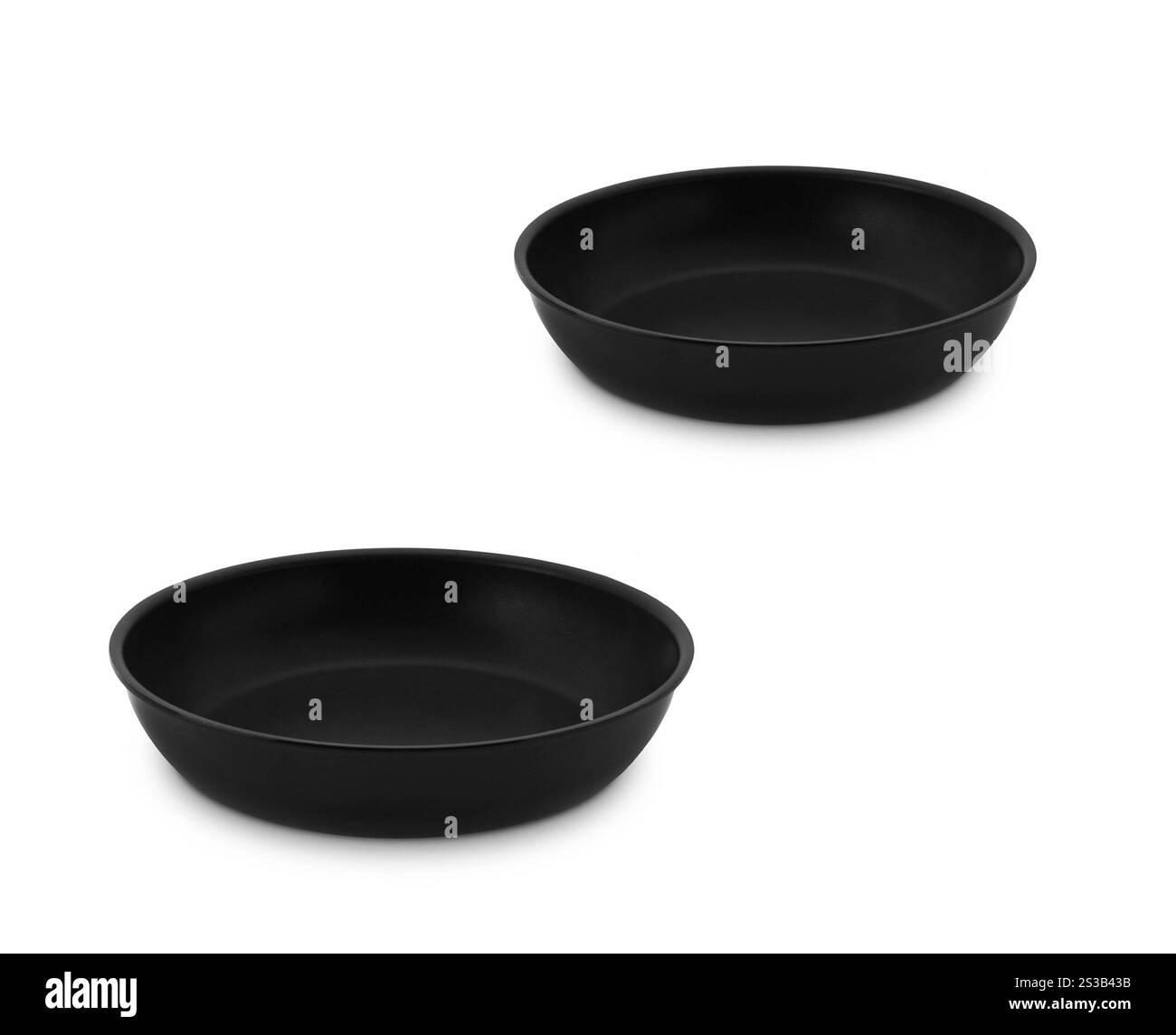 padella isolata su sfondo bianco. padella Foto Stock