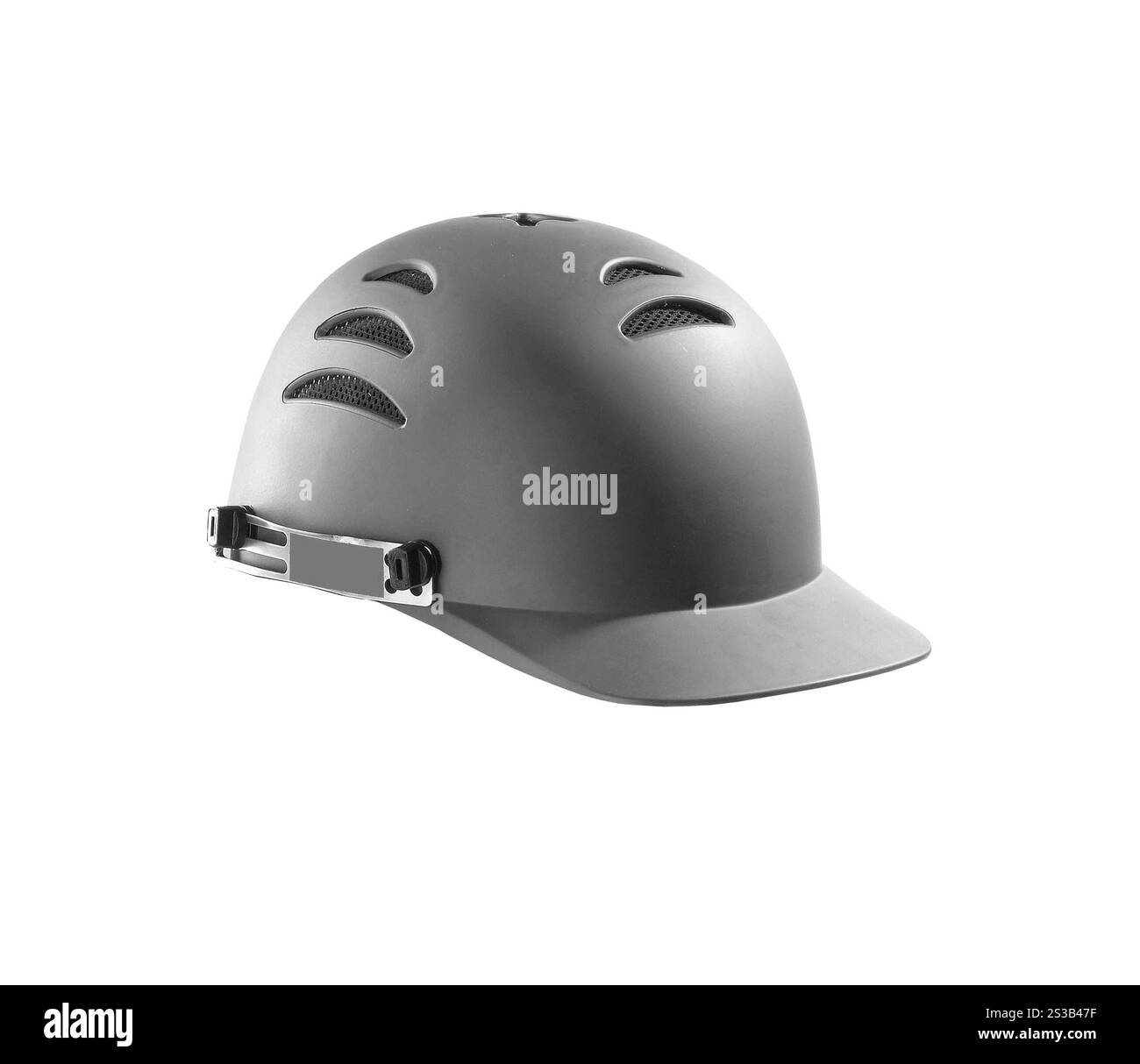 Hard Hat con percorso di ritaglio isolato su sfondo bianco. Elmetto con percorso di ritaglio Foto Stock