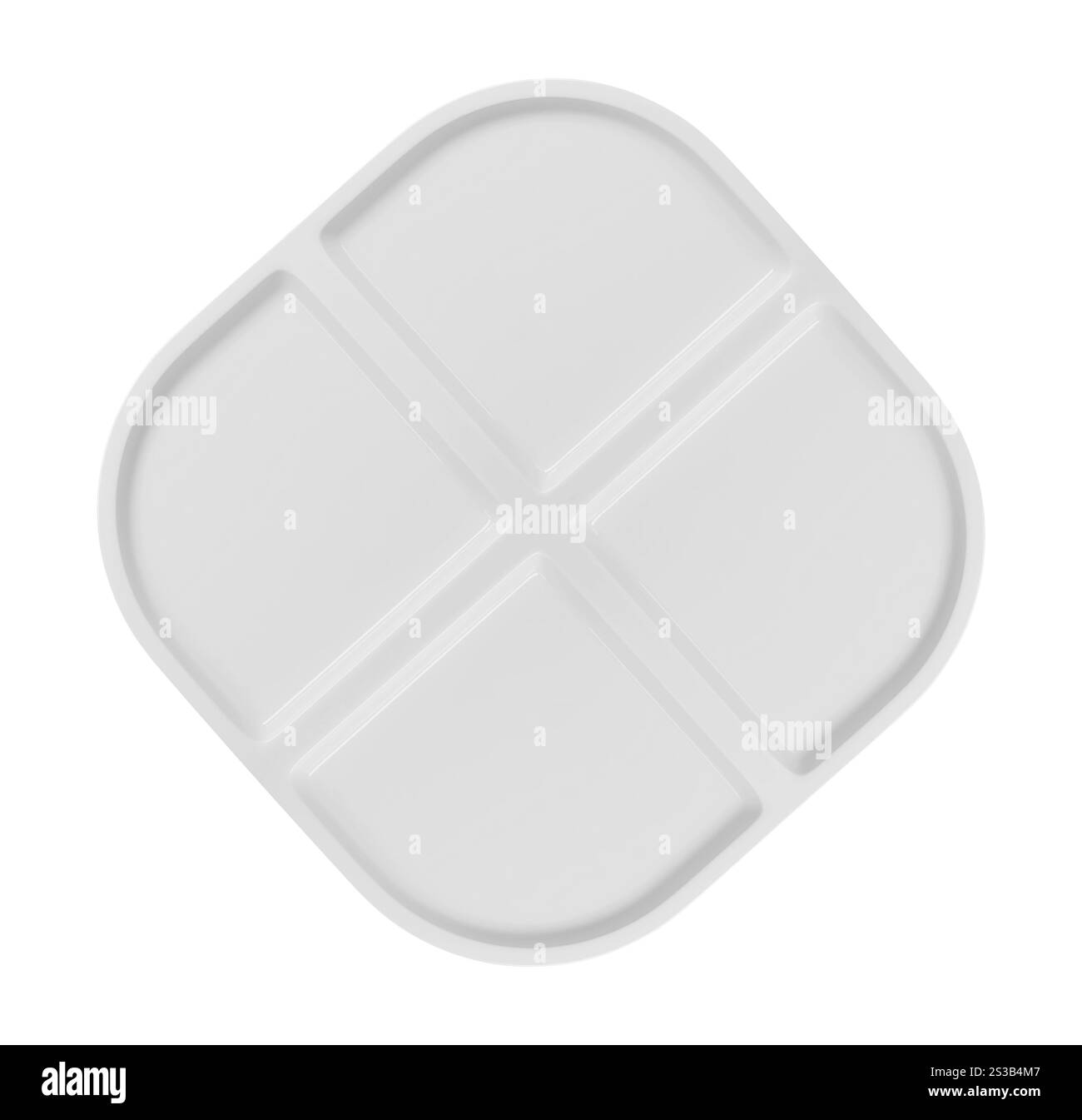 Vassoio da forno vuoto isolato su sfondo bianco Foto Stock