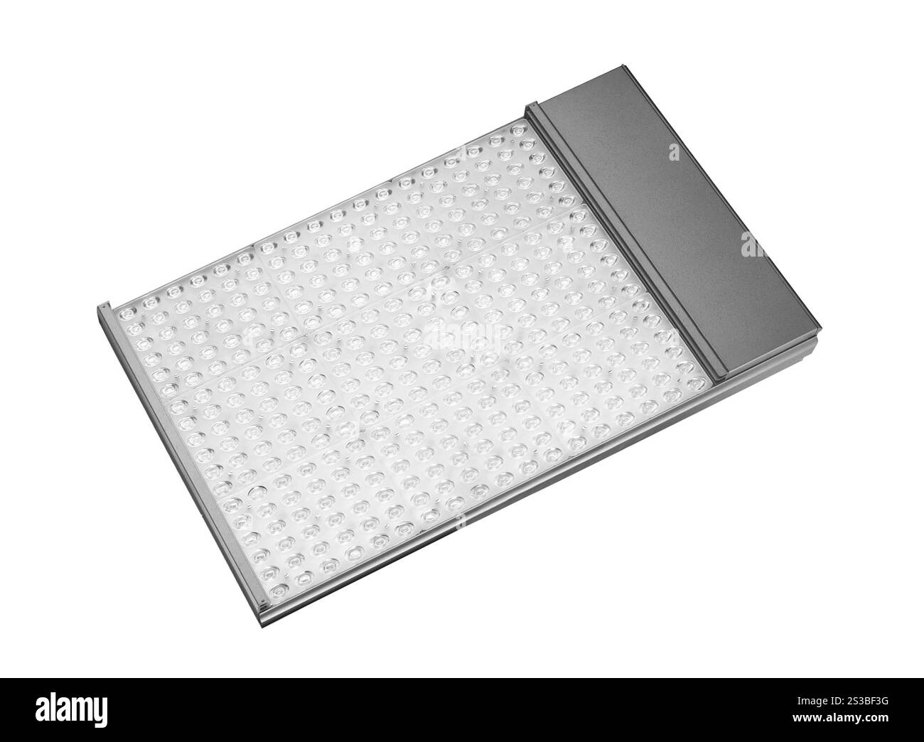 Diodi LED primo piano isolati su sfondo bianco. Primo piano dei diodi LED Foto Stock