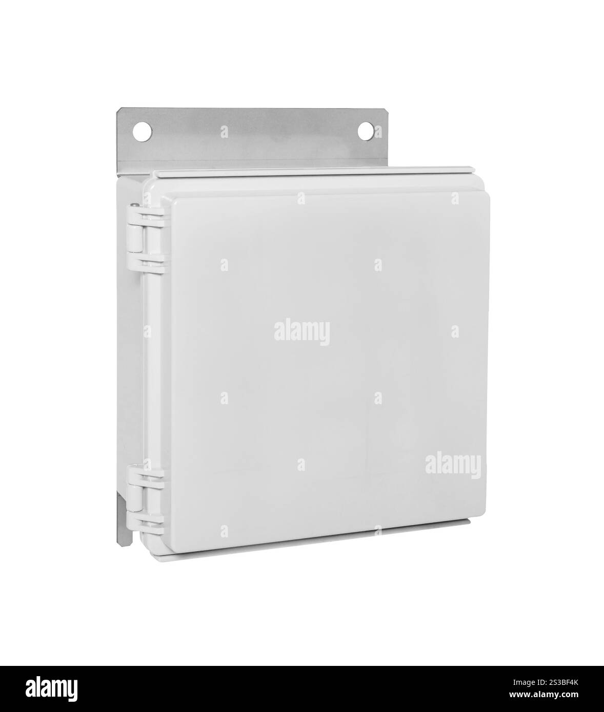 Piccola cassaforte per la casa e l'ufficio isolata su sfondo bianco. Piccola cassaforte per la casa e l'ufficio Foto Stock