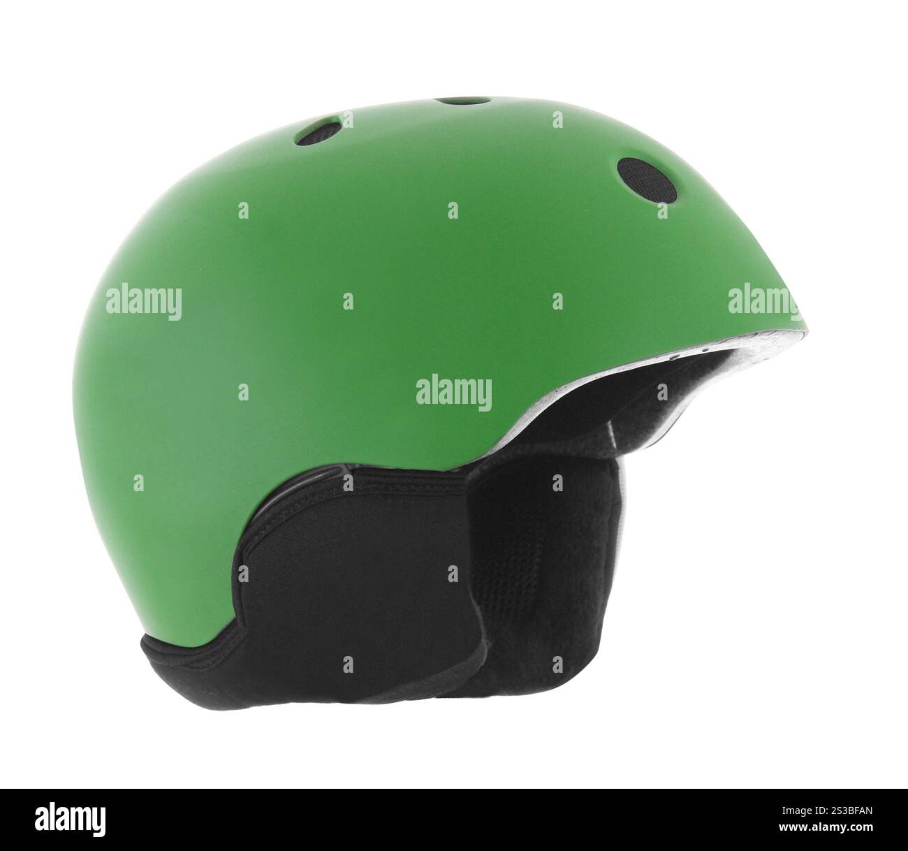 casco da moto aperto su sfondo bianco. casco da moto aperto Foto Stock