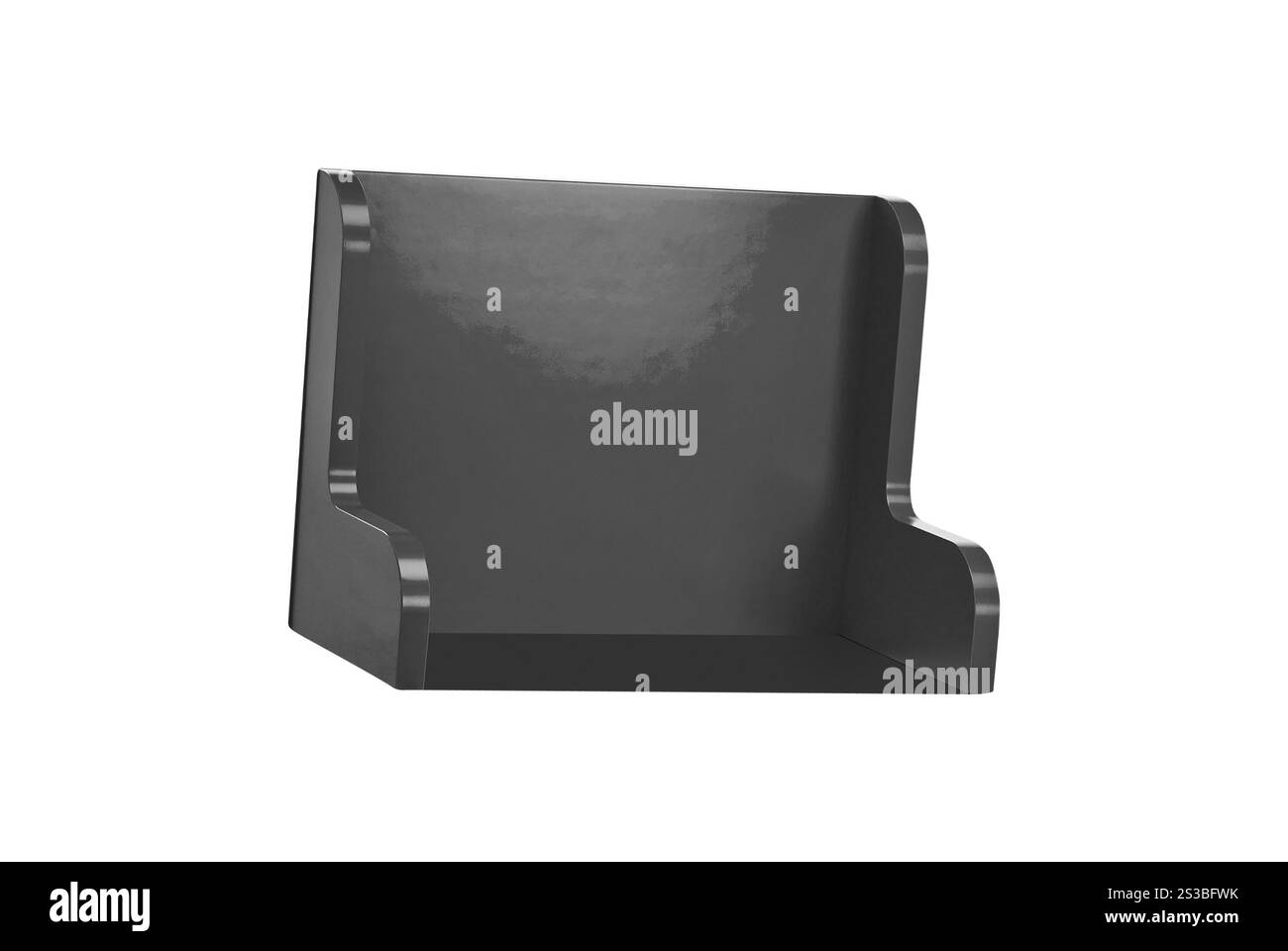 Shalf in plastica isolato su bianco Foto Stock