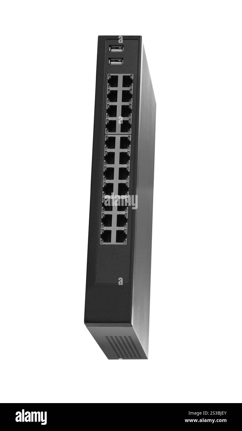 punto di accesso wifi isolato su bianco Foto Stock