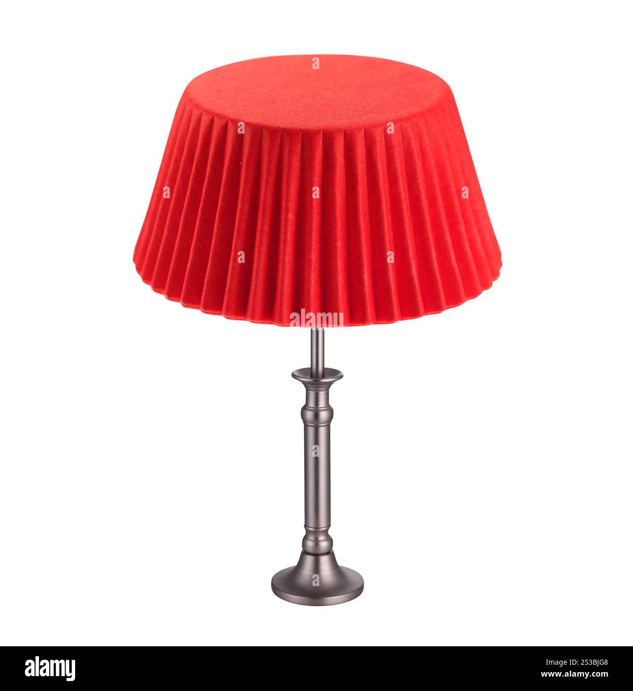 Lampada da tavolo isolato su bianco Foto Stock