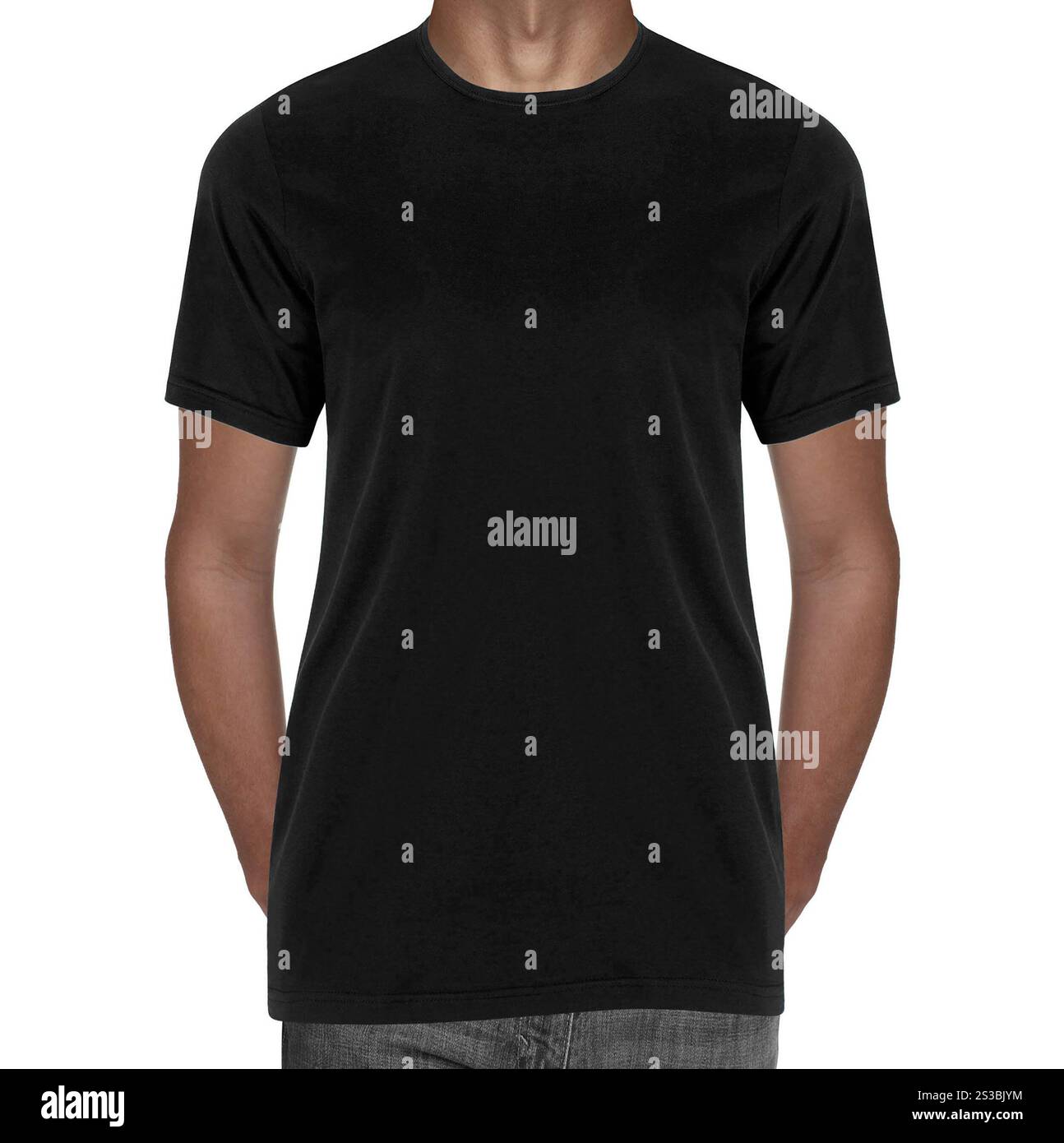 Blu scuro t-shirt Foto Stock