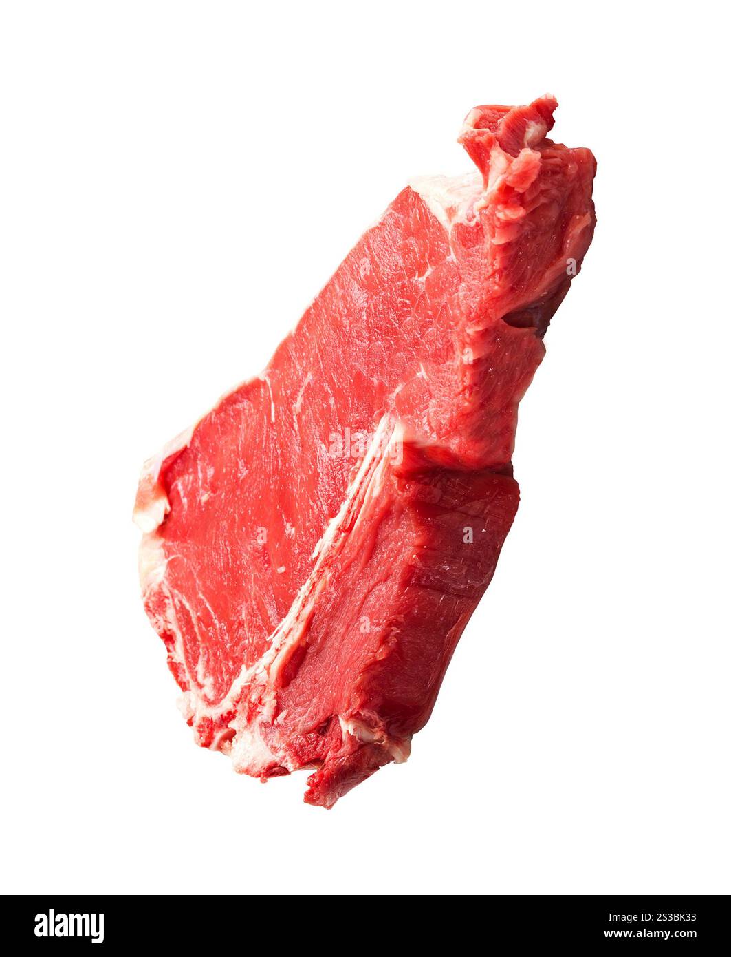 bistecca di manzo isolata su sfondo bianco. bistecca di manzo su sfondo bianco Foto Stock
