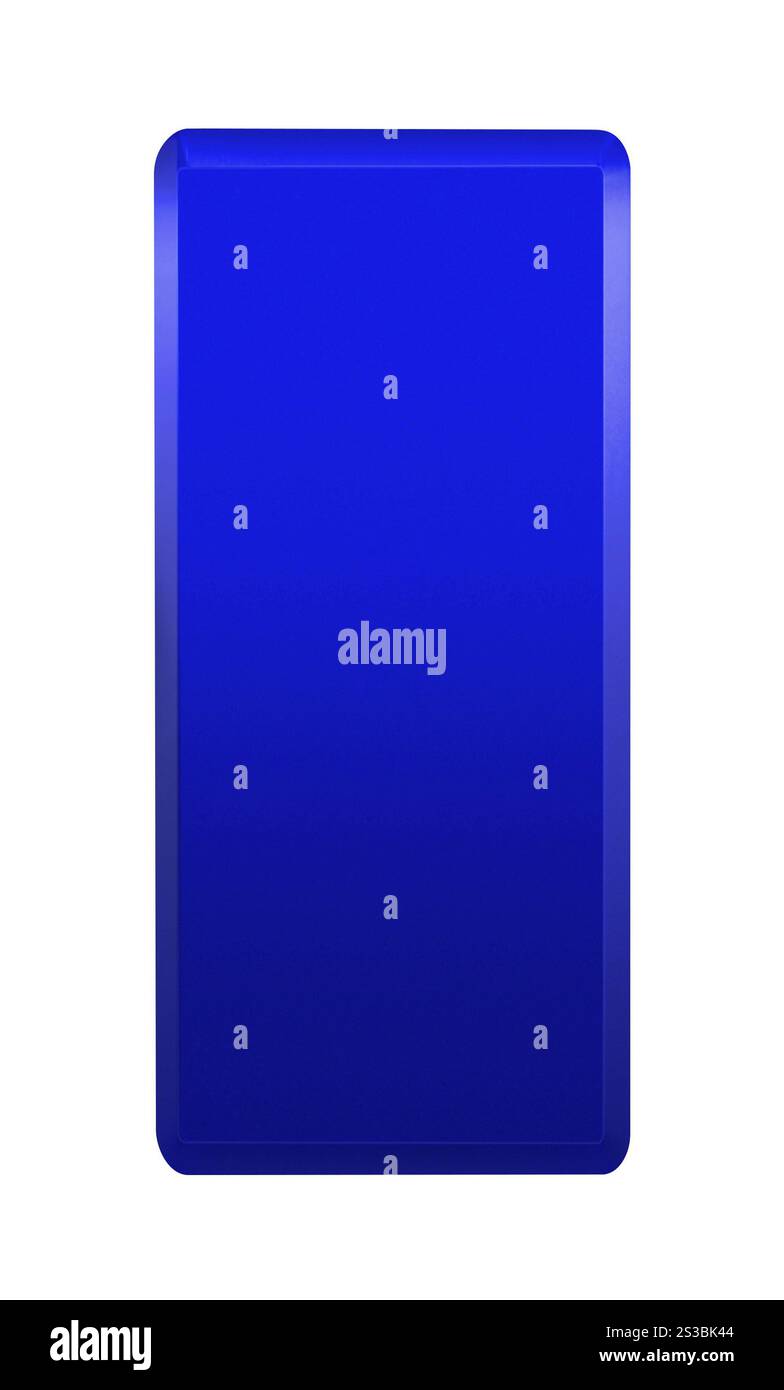 smartphone blu dal retro. smartphone viola dal retro Foto Stock