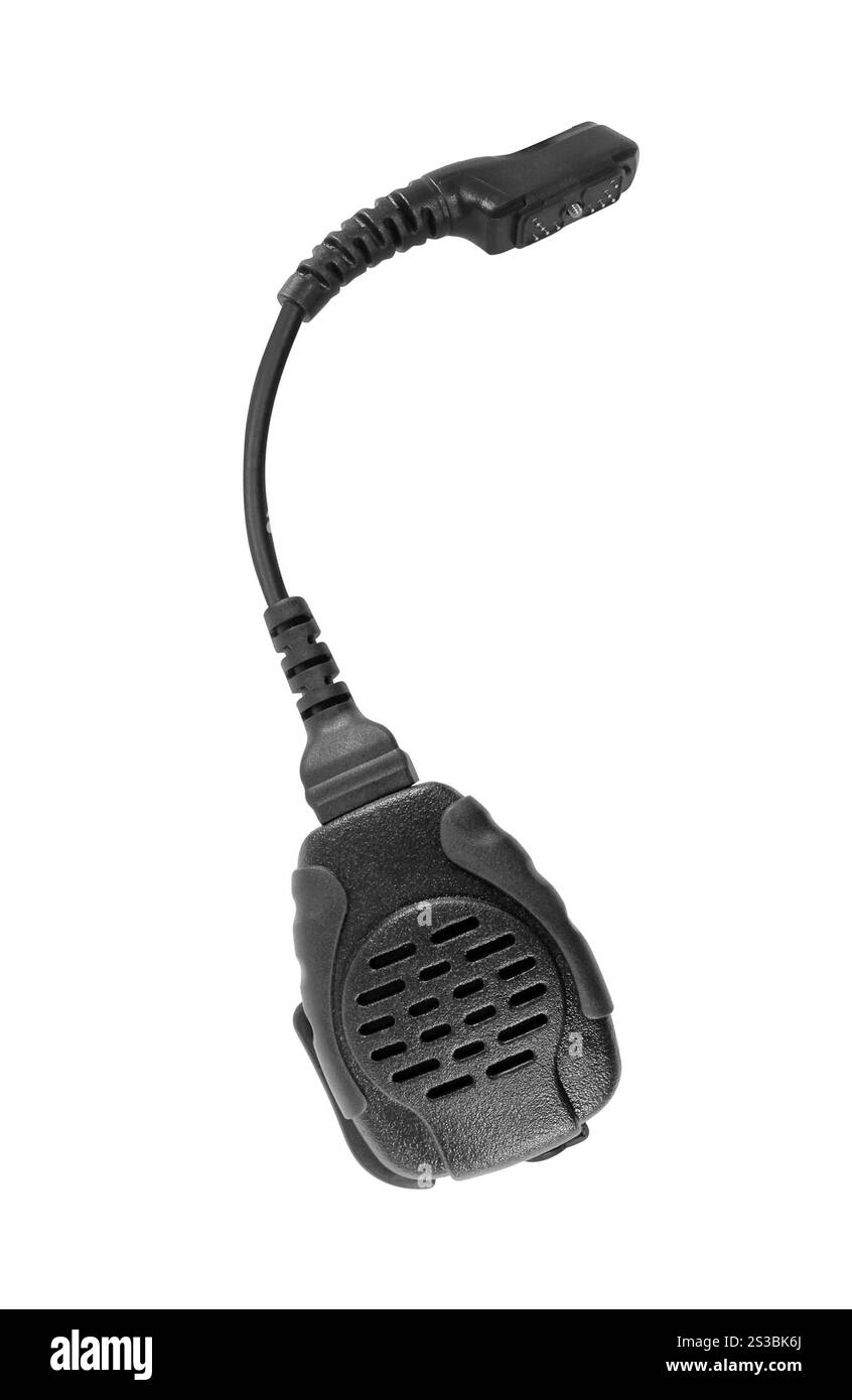 Ricetrasmettitore radio per auto della polizia Foto Stock