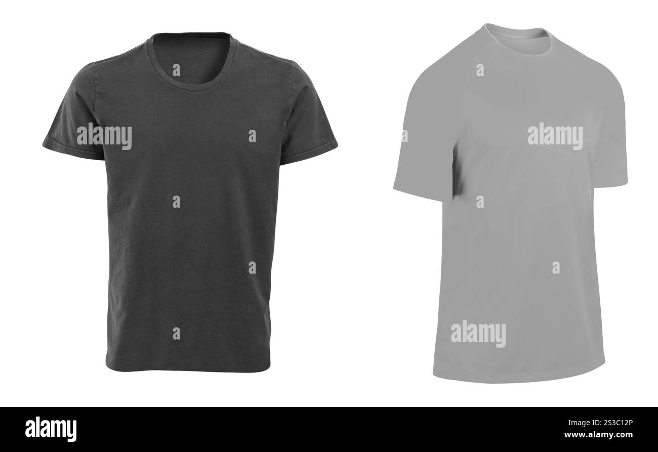 camicie isolate su bianco. camicia isolata su bianco Foto Stock