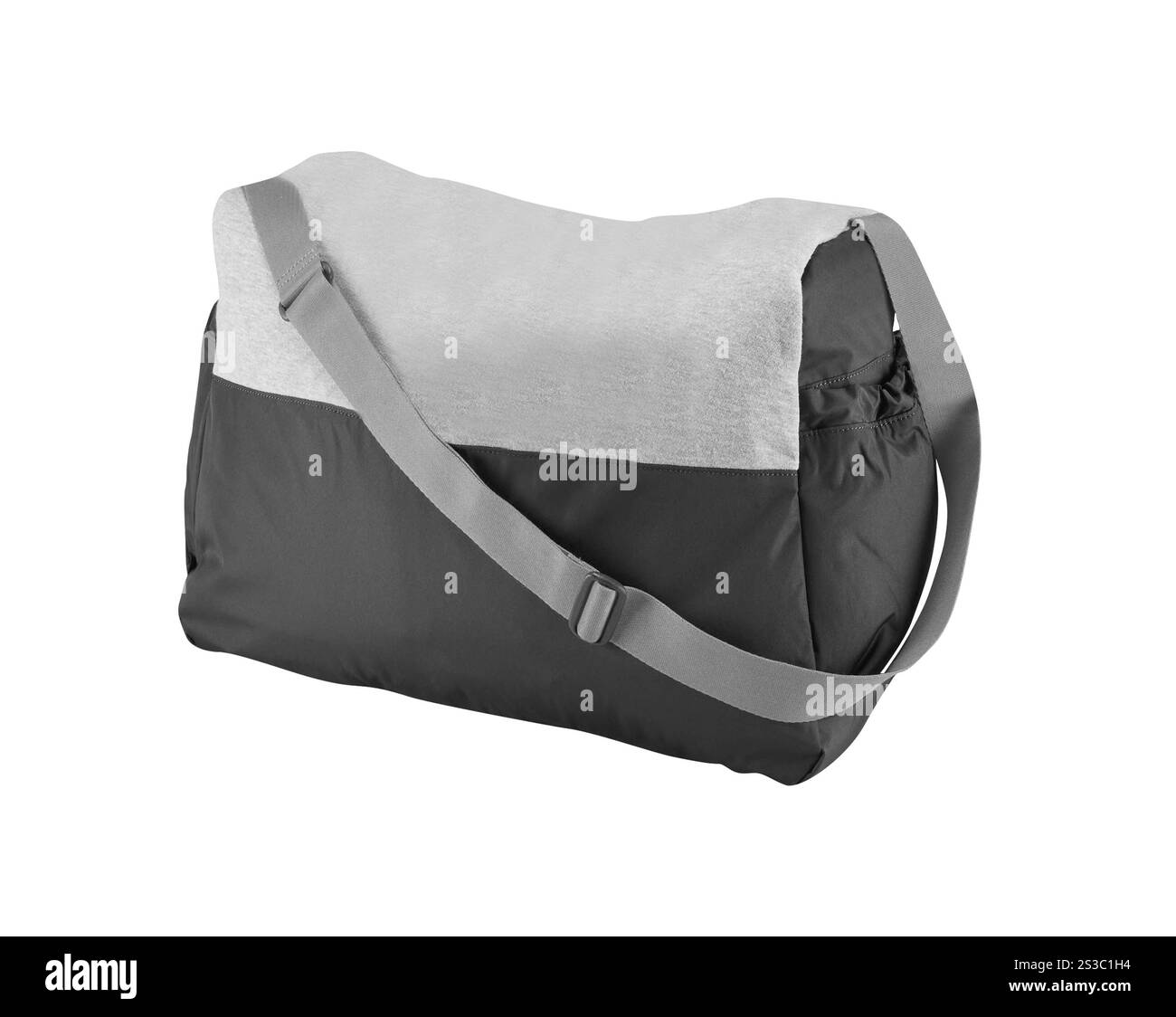 Borsa sportiva isolata su sfondo bianco. Borsa sportiva isolata Foto Stock