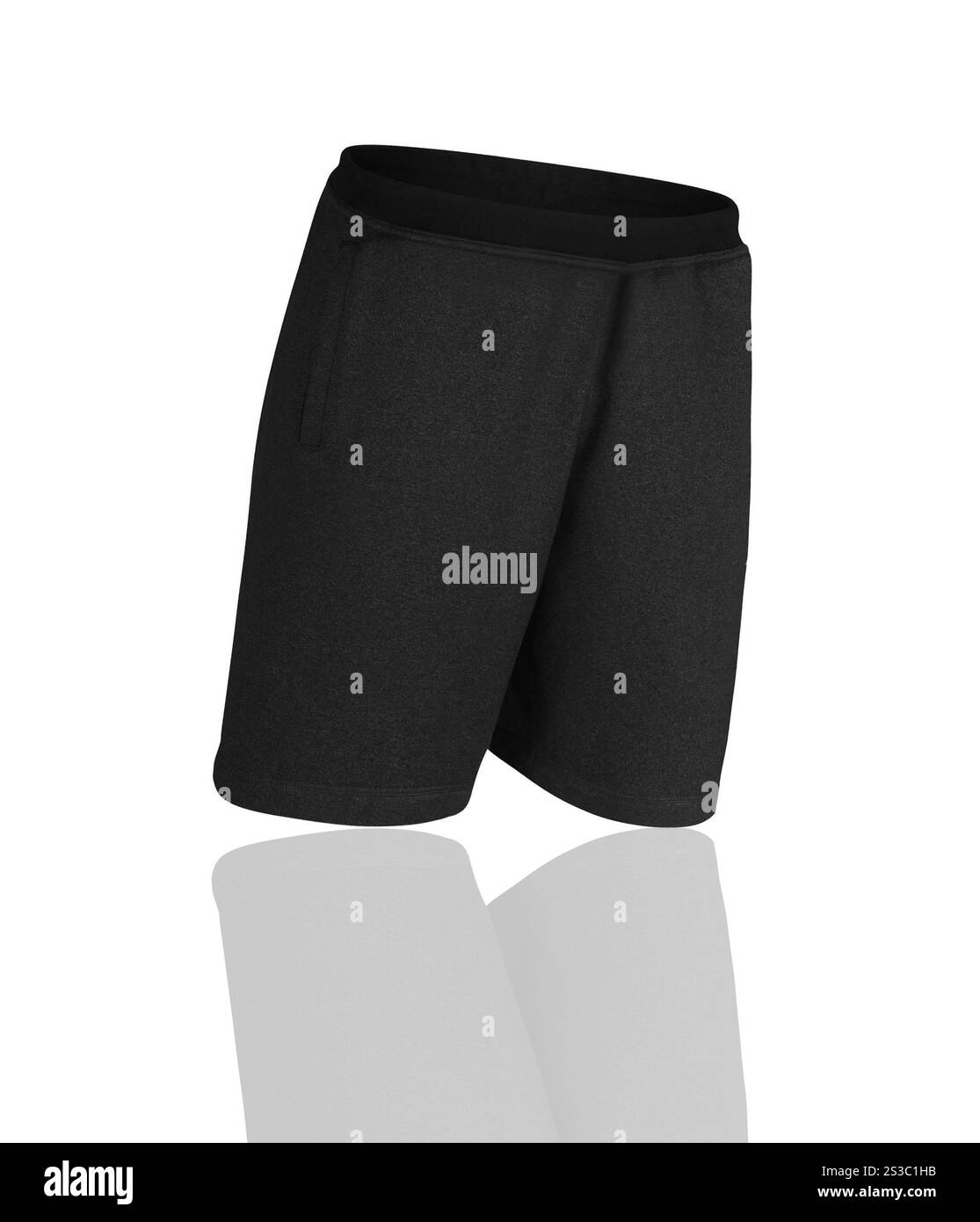 Shorts da palestra da uomo isolati su sfondo bianco Foto Stock