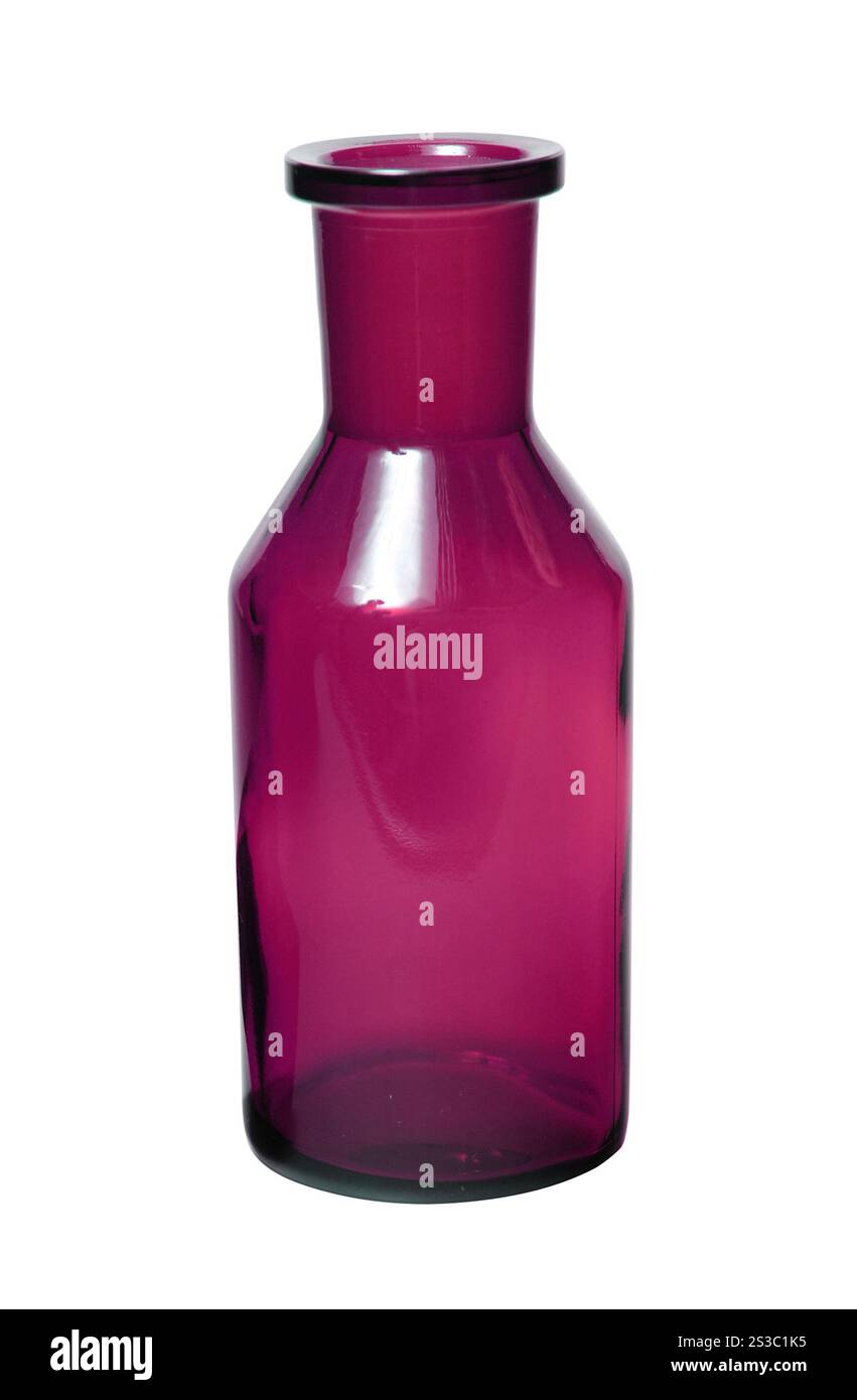 Bottiglia di vetro. Bottiglia di vetro verde Foto Stock