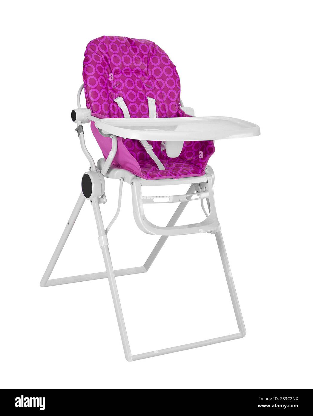 Seggiolone isolato su sfondo bianco. Seggiolone isolato Foto Stock