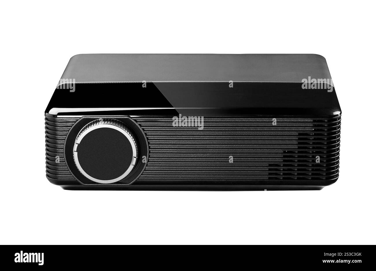 proiettore isolato su sfondo bianco. proiettore isolato su bianco Foto Stock