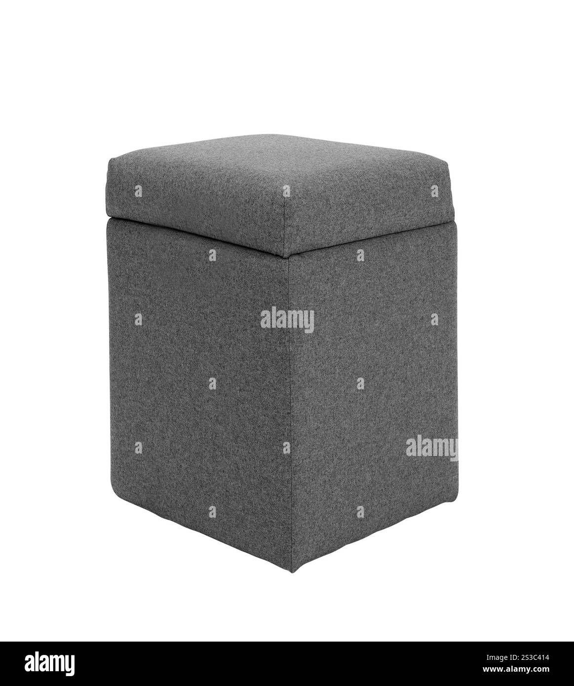 Poggiapiedi nero isolato su sfondo bianco. poggiapiedi rosso isolato su sfondo bianco Foto Stock