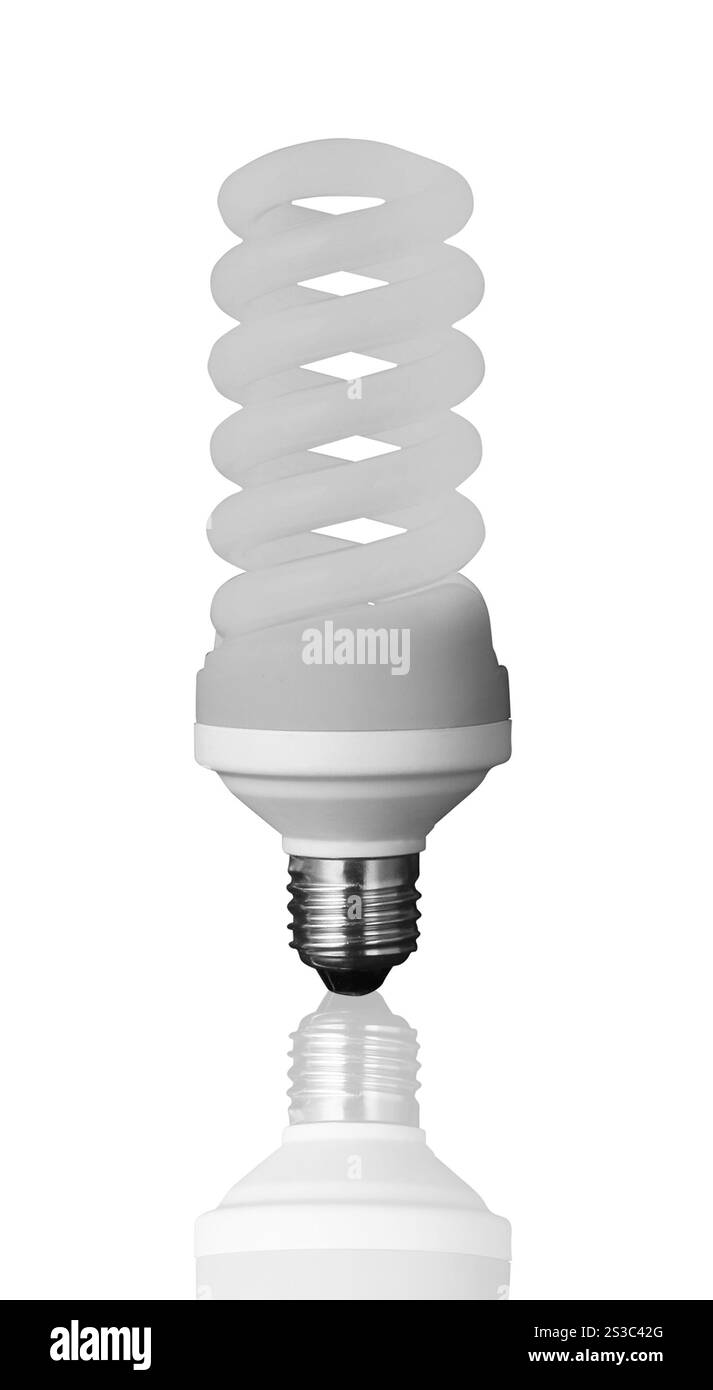 Lampadina isolata su sfondo bianco. Lampadina isolata Foto Stock