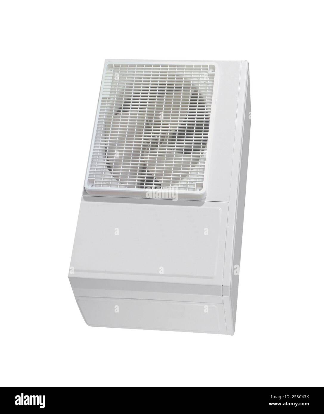 condizionatore isolato su sfondo bianco. condizionatore isolato Foto Stock