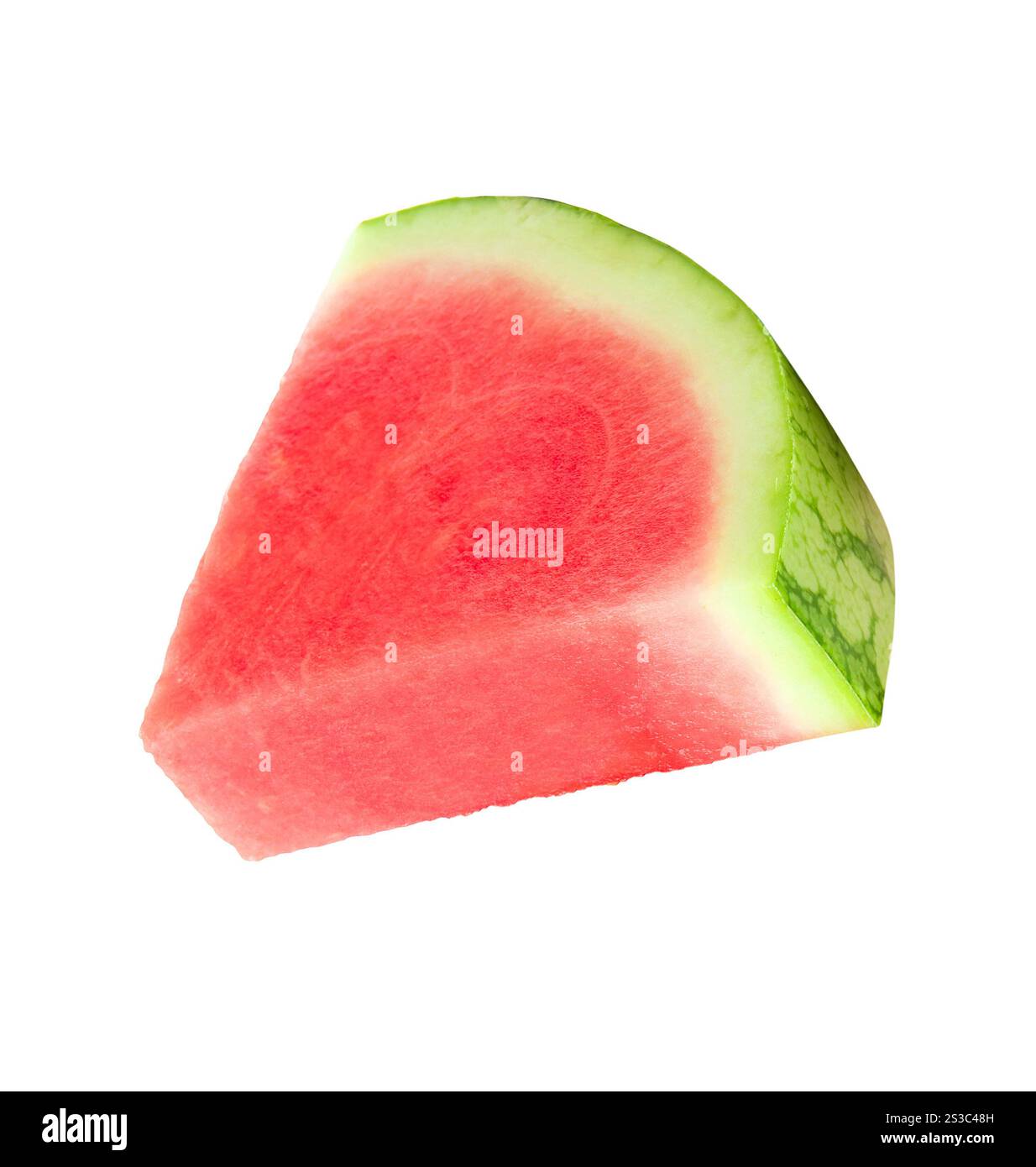 Anguria fresca isolata su sfondo bianco. Anguria fresca isolata Foto Stock