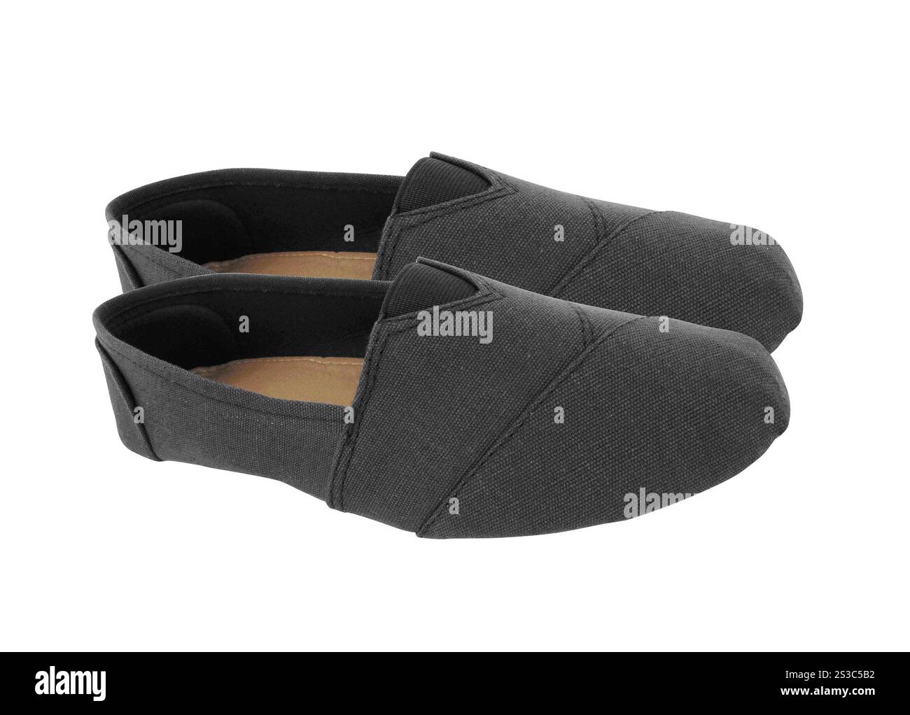 Coppia di mocassini isolati su bianco. Un paio di mocassini Foto Stock