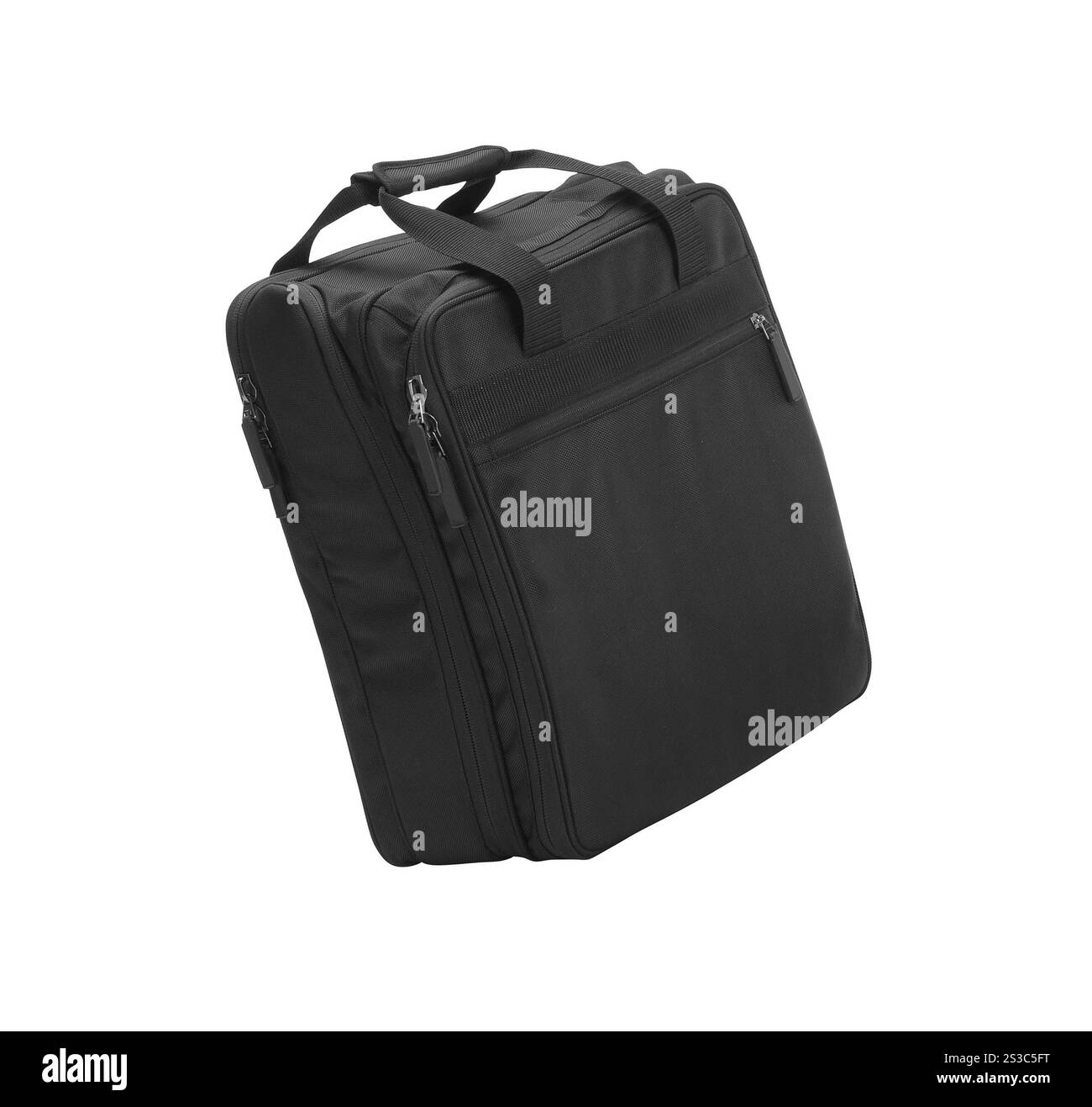 Borsa da viaggio isolata su sfondo bianco Foto Stock
