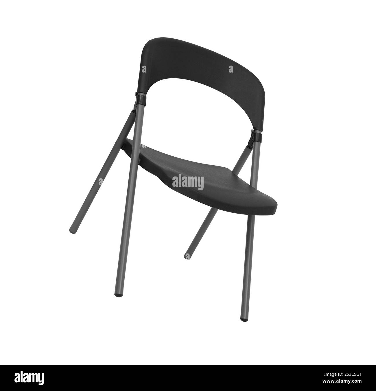 sedia in plastica isolata su sfondo bianco Foto Stock