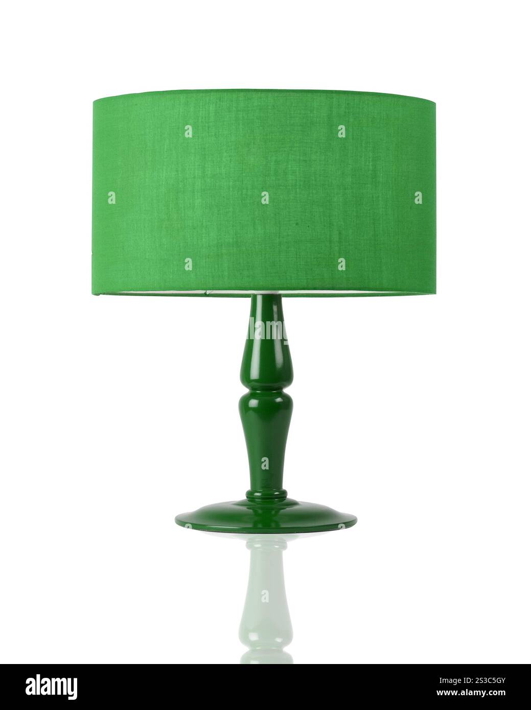 Lampada da tavolo isolata su sfondo bianco. Lampada da tavolo isolata Foto Stock