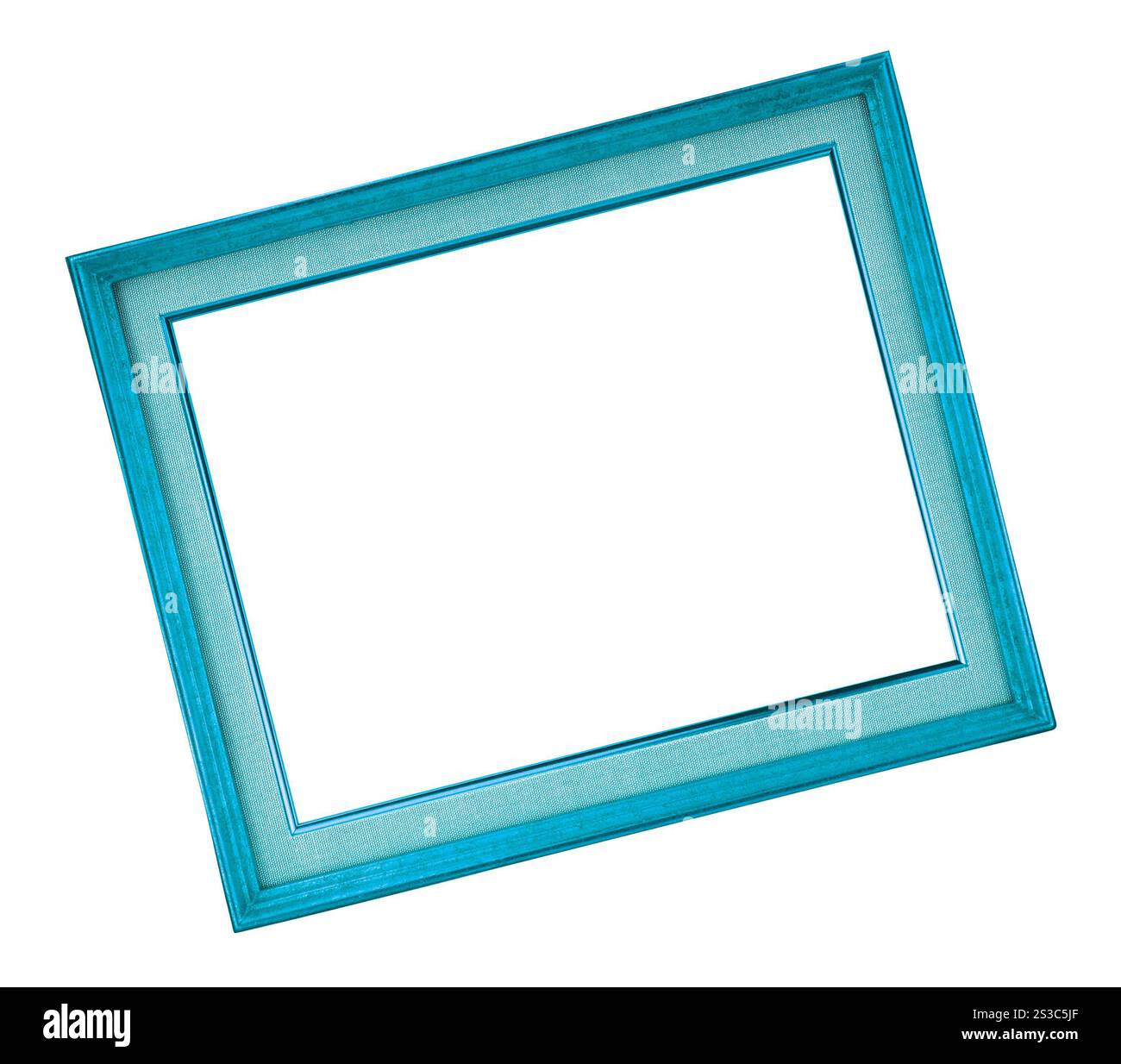 cornice vintage isolata su bianco Foto Stock