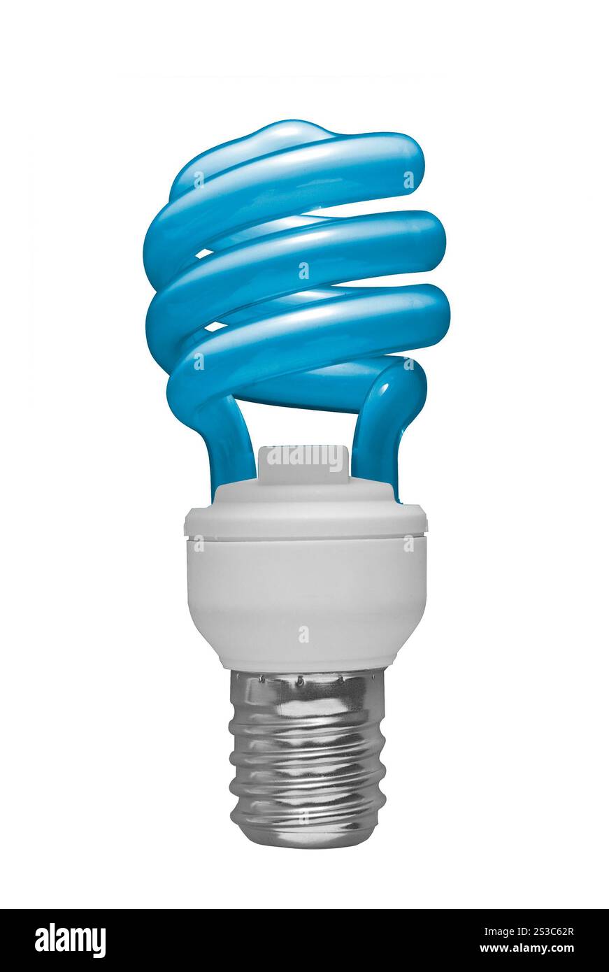 Lampadina isolata su sfondo bianco. Lampadina isolata Foto Stock