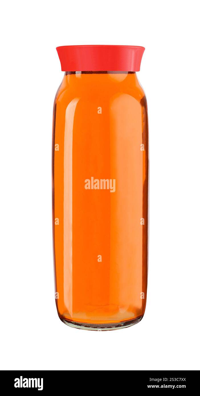 Bicchiere di succo isolato su bianco Foto Stock
