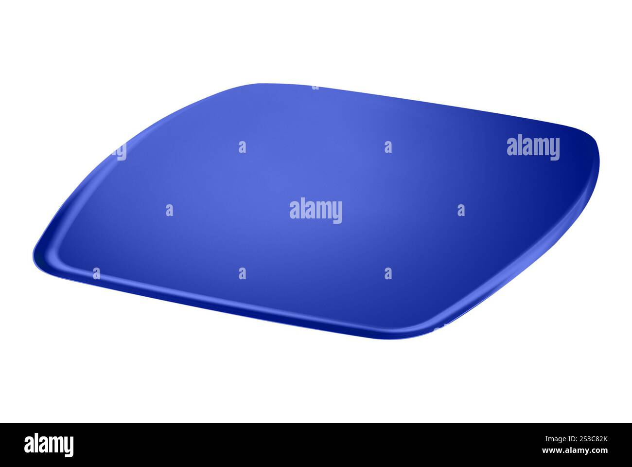 Vassoio di plastica vuoto isolato su bianco Foto Stock