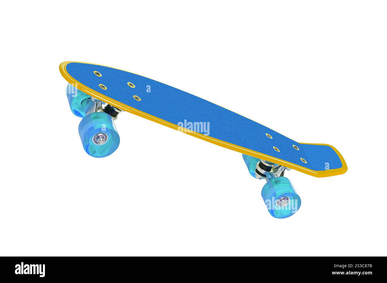 Skateboard blu. Skateboard verde Foto Stock Skateboard blu. Skateboard verde Foto Stock