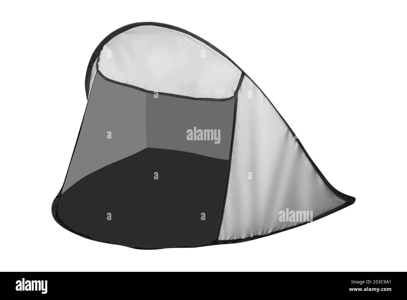 Una tenda isolata su sfondo bianco Foto Stock