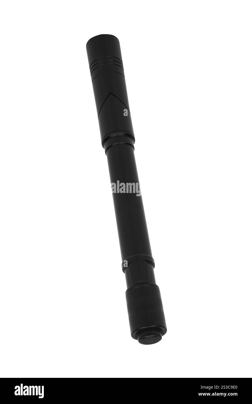 torcia tascabile isolata su bianco Foto Stock