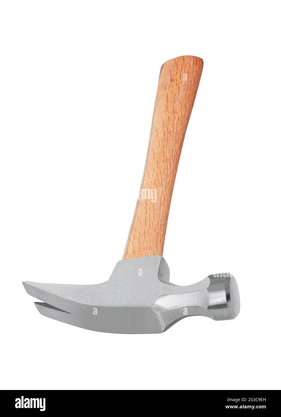 Martello su sfondo bianco Foto Stock