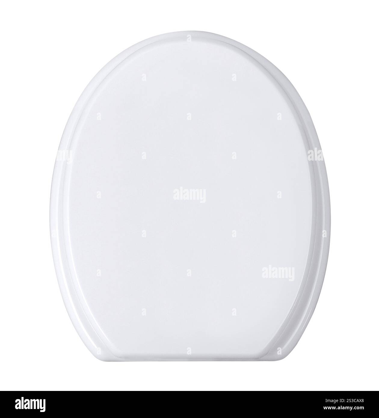 seduta del wc isolata su sfondo bianco Foto Stock