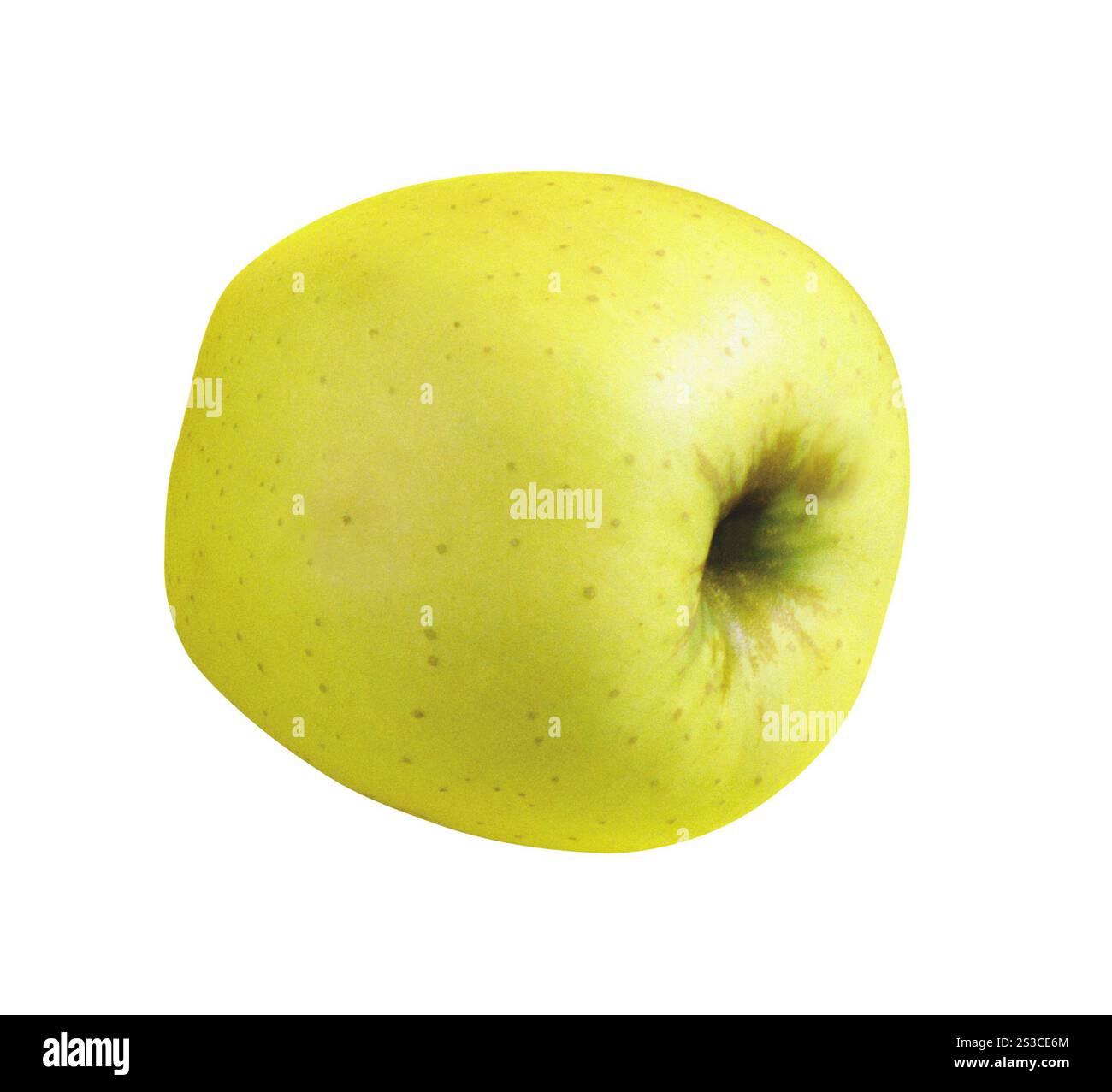 isolato di mela verde su bianco Foto Stock