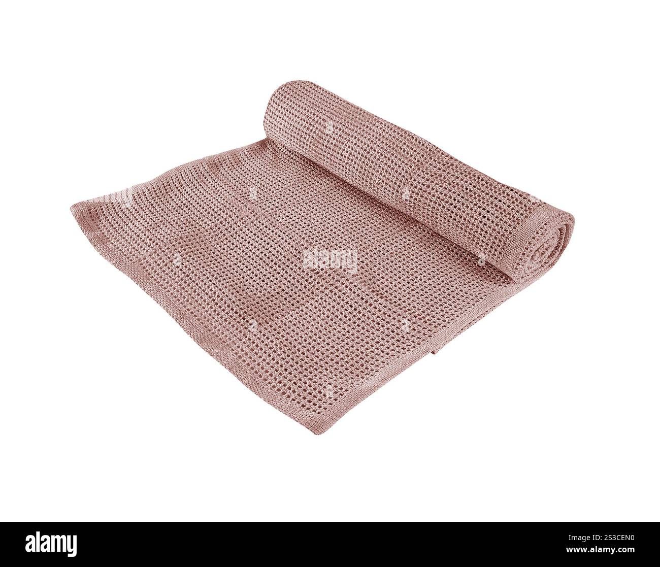 tessuto isolato su sfondo bianco. tessuto isolato su bianco Foto Stock