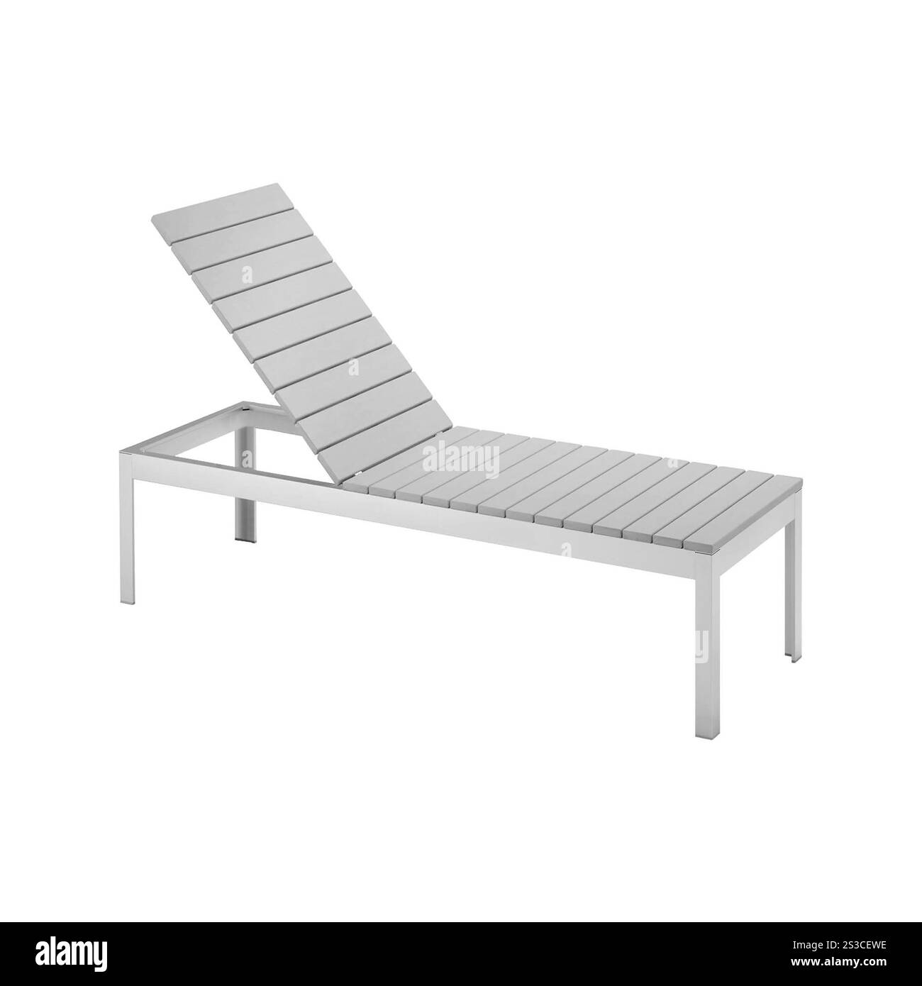 Sedia a sdraio in legno Foto Stock