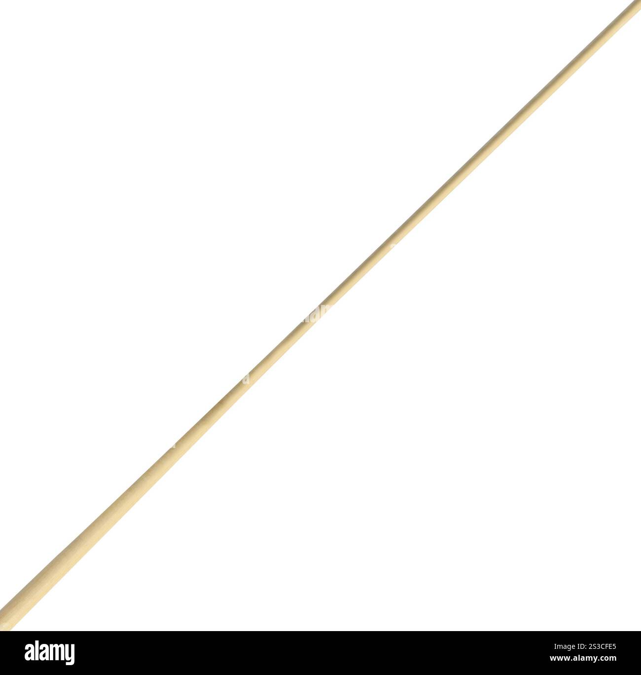 Bastoncino di legno isolato Foto Stock