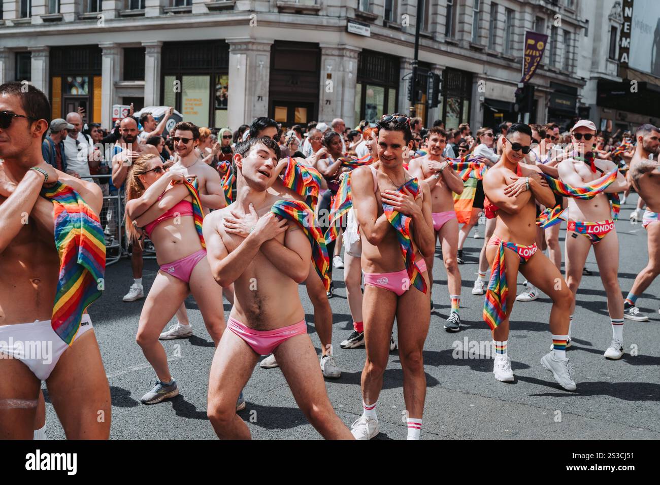 Fotografia di eventi dal Pride of London 2024 Foto Stock
