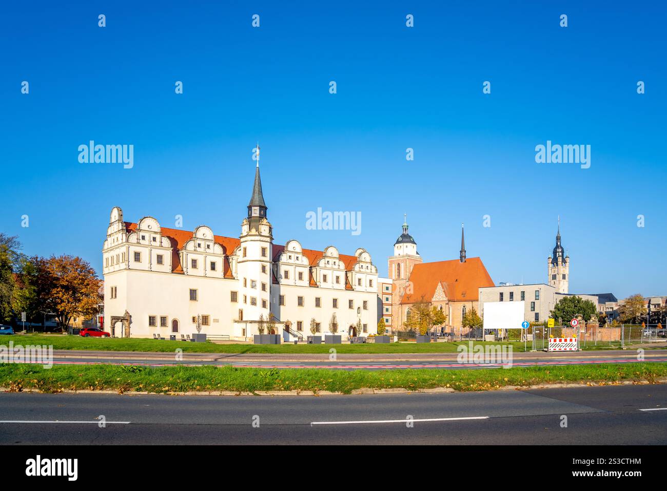 Città vecchia di Dessau, Sassonia Anhalt, Germania Foto Stock