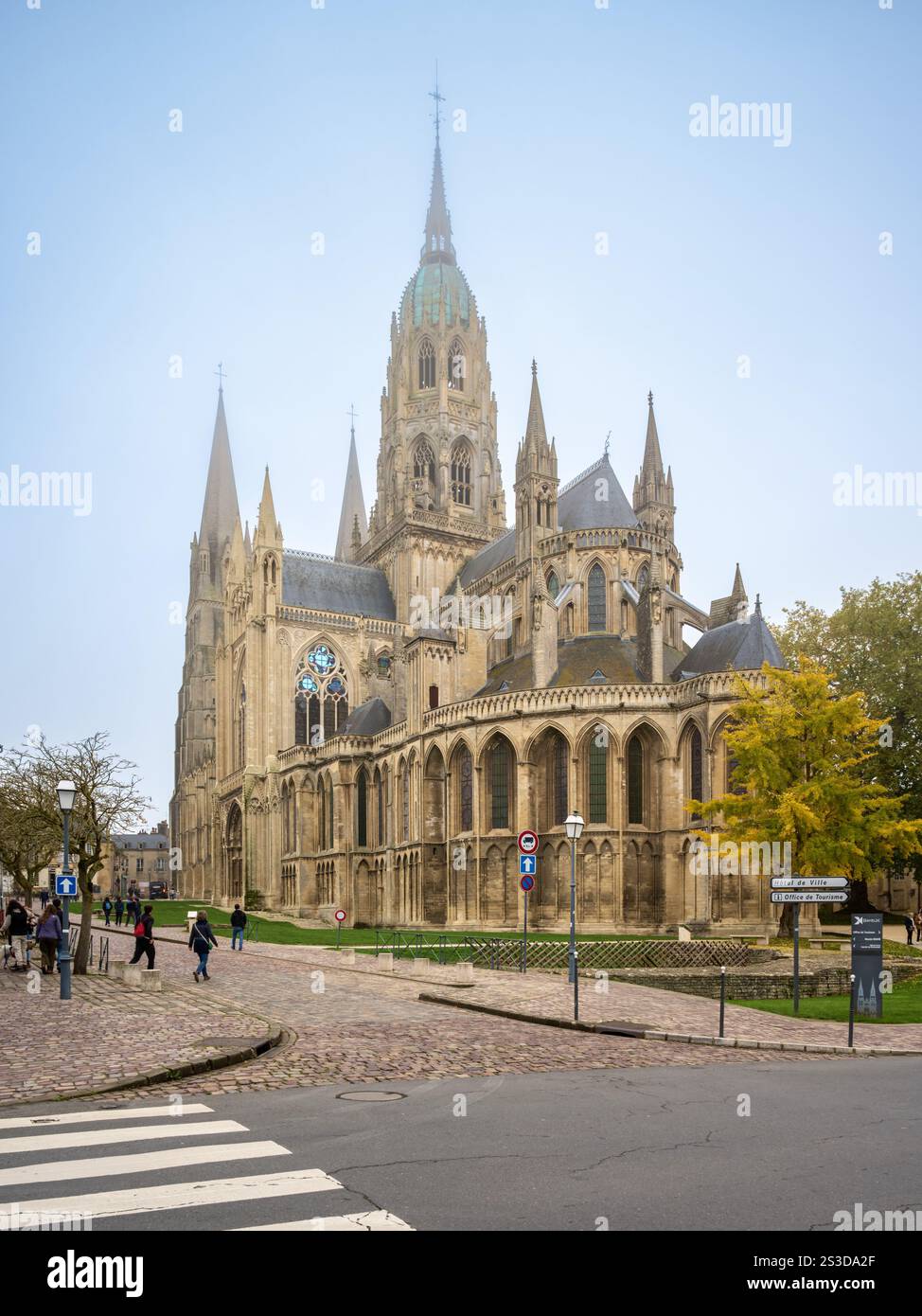 Cattedrale di Bayeux, Normandia, Francia Foto Stock