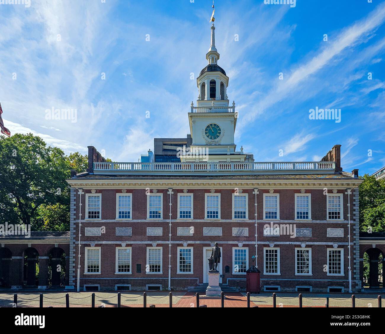 Independence Hall di Philadelphia PA Foto Stock