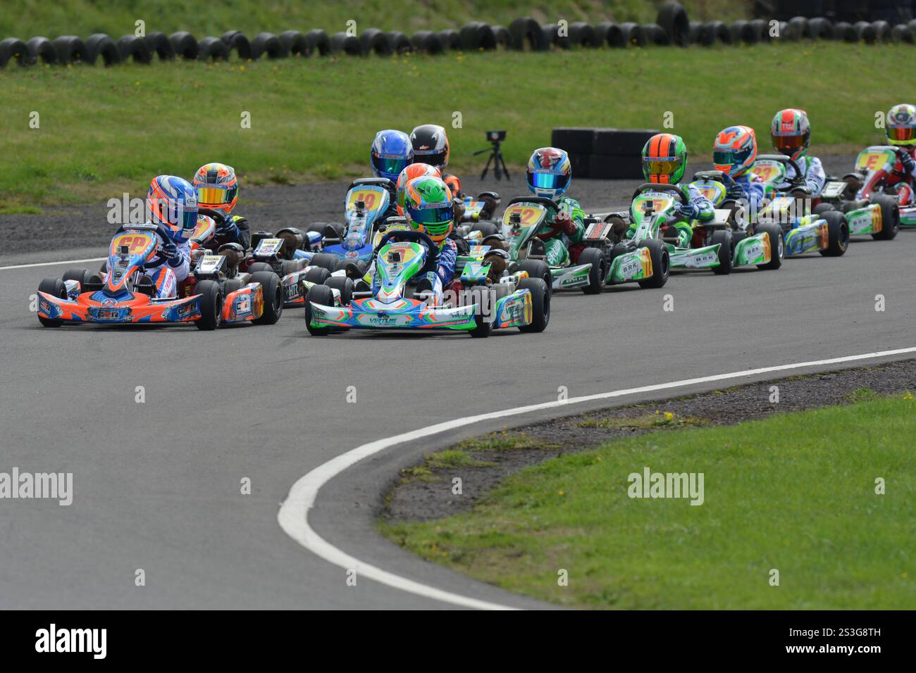 Il pilota britannico Oliver Bearman, 2025 anni, lo vede pronto a gareggiare in Formula 1 per il team Haas F1, visto qui all'inizio della sua carriera Foto Stock