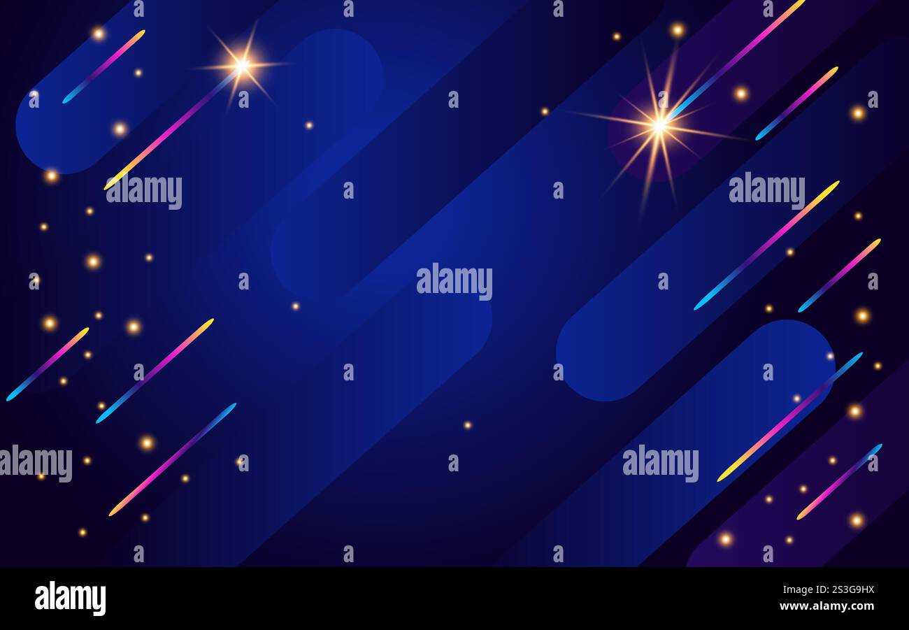 Sfondo blu scuro. Sfondo astratto vettoriale. Illustrazione Vettoriale